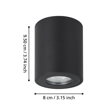 Eglo - Foco de exterior 1xGU10/5W/230V diá. 8 cm IP44