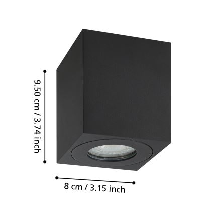 Eglo - Foco de exterior 1xGU10/5W/230V 8x8cm IP44