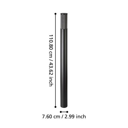 Eglo - Lámpara de exterior 1xE27/15W/230V 110 cm IP54