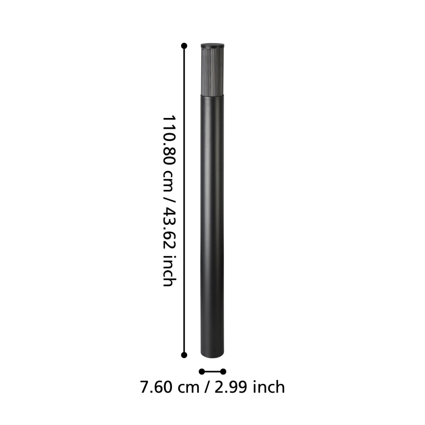 Eglo - Lámpara de exterior 1xE27/15W/230V 110 cm IP54