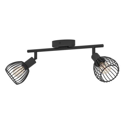 Eglo - Foco 2xE14/40W/230V negro