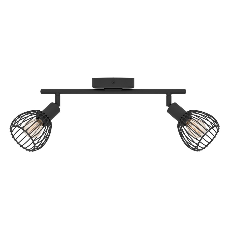 Eglo - Foco 2xE14/40W/230V negro