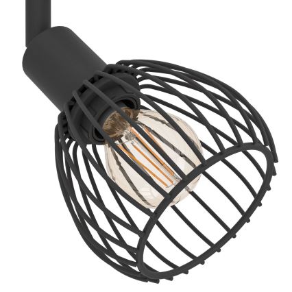 Eglo - Foco 2xE14/40W/230V negro