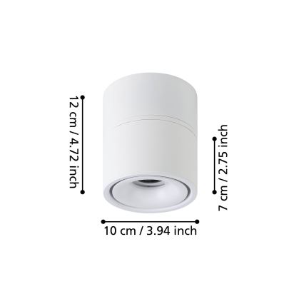 Eglo - Foco LED LED/8W/230V 3000K blanco
