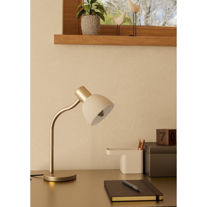 Eglo - Lámpara de mesa 1xE14/25W/230V cromo mate