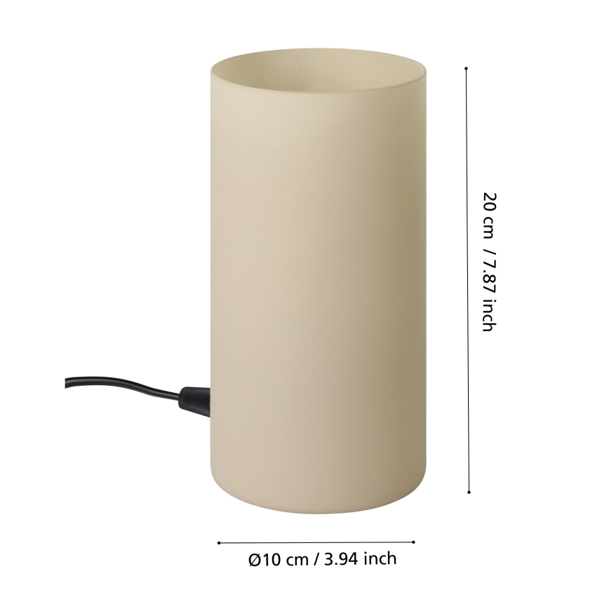 Eglo - Lámpara de mesa 1xE14/40W/230V beige