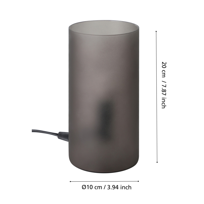 Eglo - Lámpara de mesa 1xE14/40W/230V negro