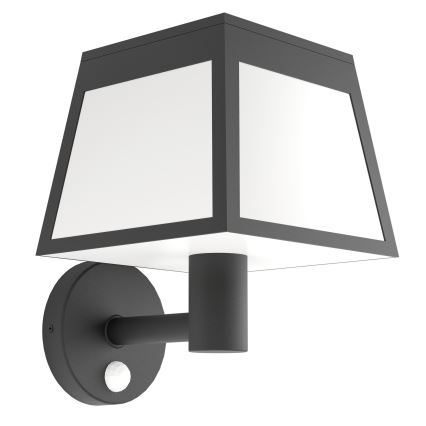 Eglo - Aplique LED solar con sensor LED/7,5W/3,7V IP44