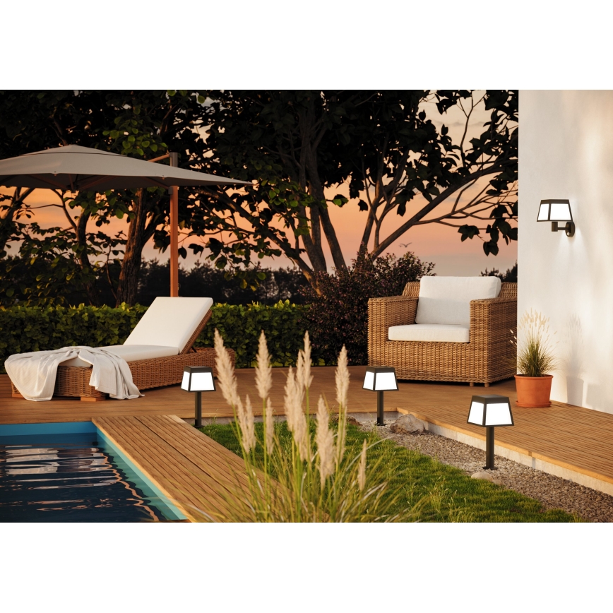 Eglo - Lámpara solar LED con sensor LED/7,5W/3,7V 56cm IP44