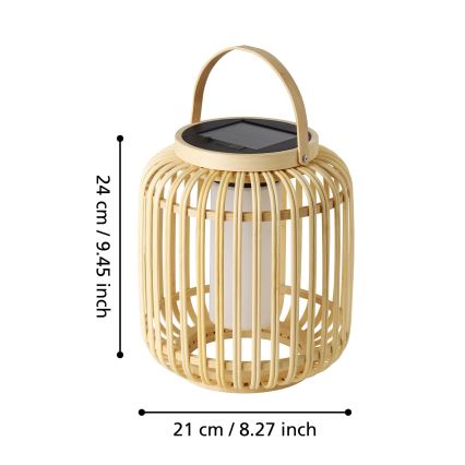 Eglo - LED Lámpara solar de mesa LED/3,3W/3,7V 1800mAh IP44