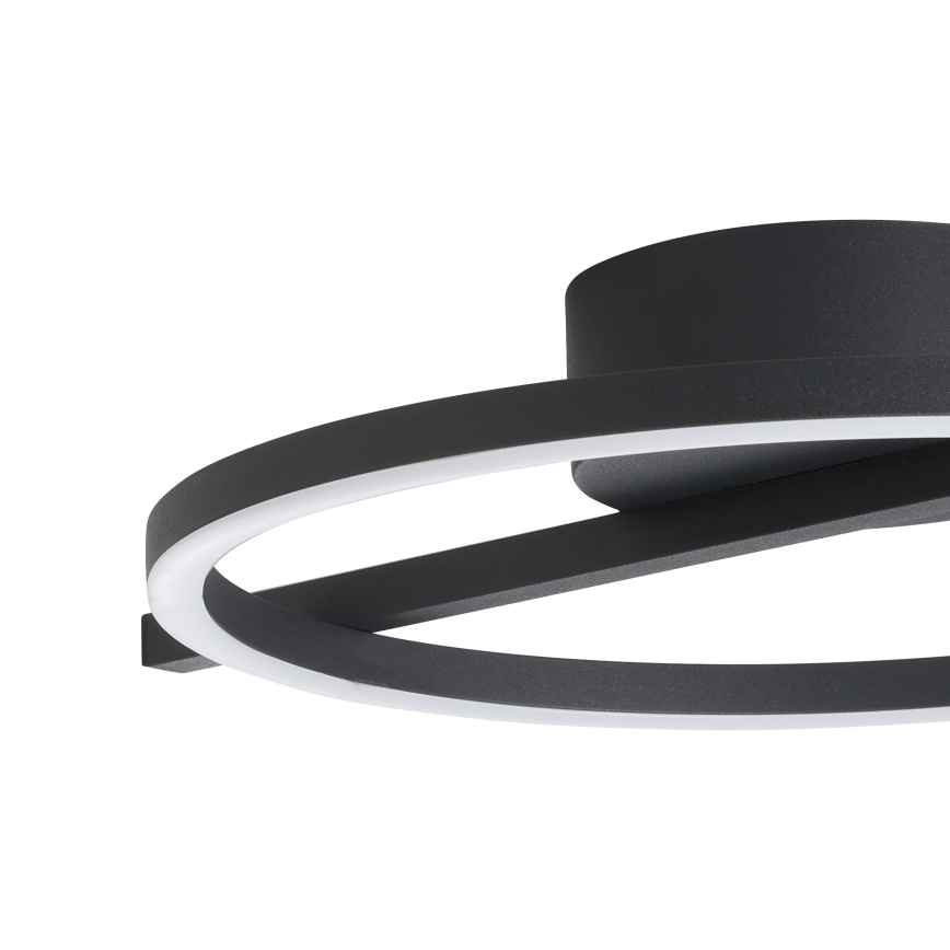 Eglo - Plafón LED RGBW regulable LED/17W/230V 2700-6500K negro + control remoto