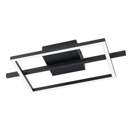 Eglo - Plafón LED RGBW regulable LED/17W/230V 2700-6500K negro + control remoto