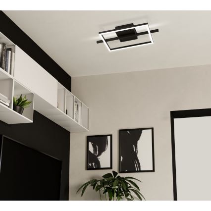 Eglo - Plafón LED RGBW regulable LED/17W/230V 2700-6500K negro + control remoto