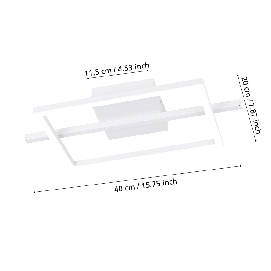 Eglo - Plafón LED RGBW regulable LED/17W/230V 2700-6500K blanco + control remoto