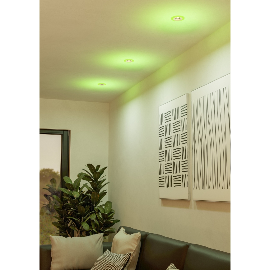 Eglo - SET 3xLED RGBW Lámpara empotrable regulable para el baño 3xLED/3,8W/230V 2700-6500K IP44 + control remoto