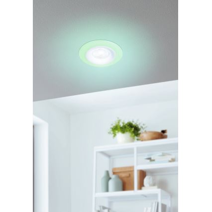Eglo - SET 3xLED RGBW Lámpara empotrable regulable para el baño 3xLED/3,8W/230V 2700-6500K IP44 + control remoto