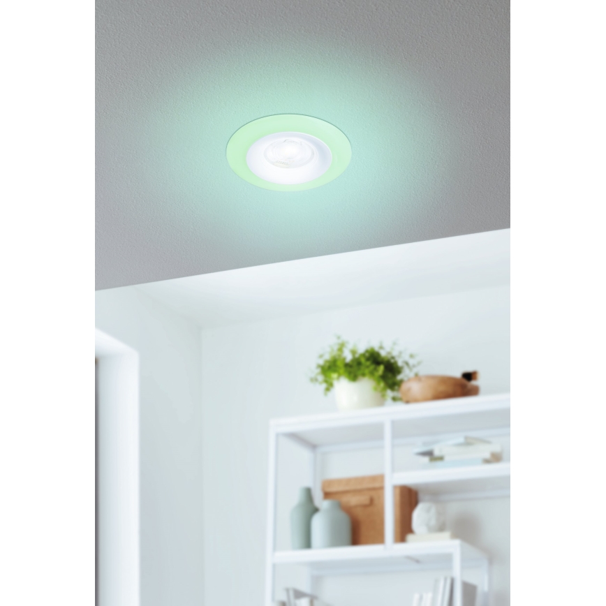 Eglo - SET 3xLED RGBW Lámpara empotrable regulable para el baño 3xLED/3,8W/230V 2700-6500K IP44 + control remoto