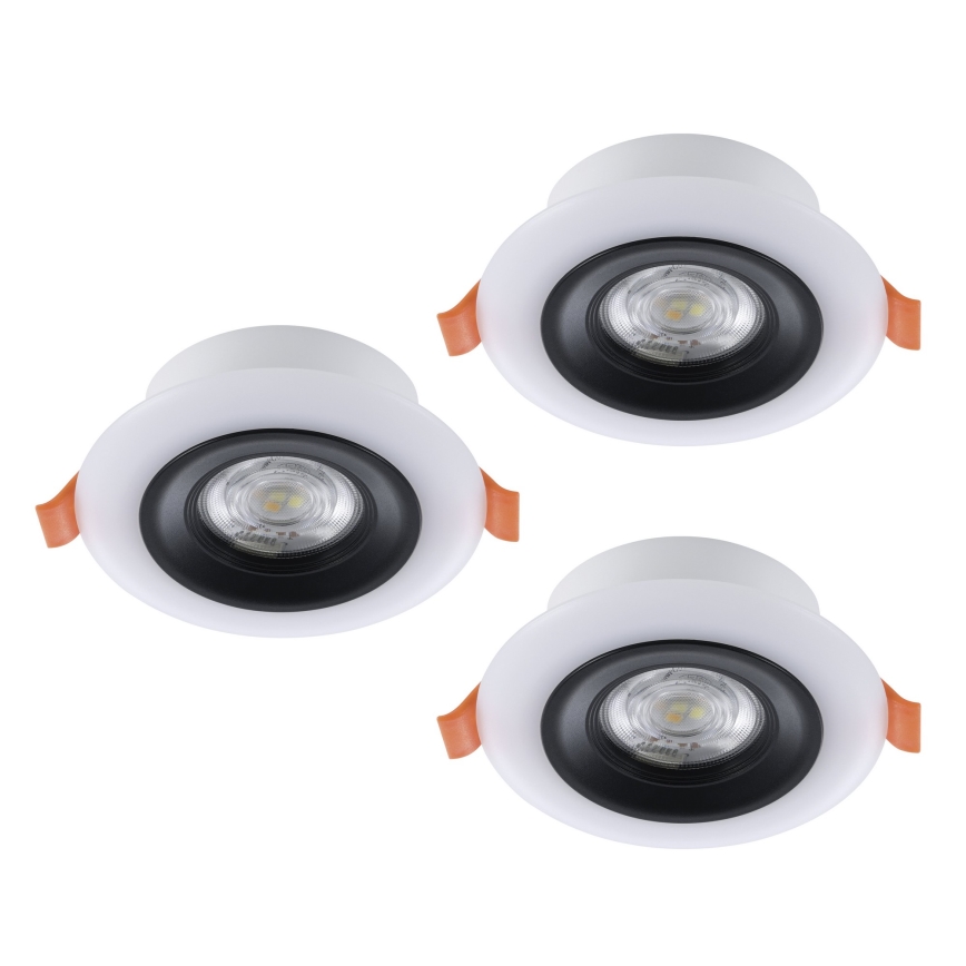 Eglo - SET 3x LED RGBW Lámpara empotrable regulable para el baño 3xLED/3,8W/230V 2700-6500K IP44 + control remoto