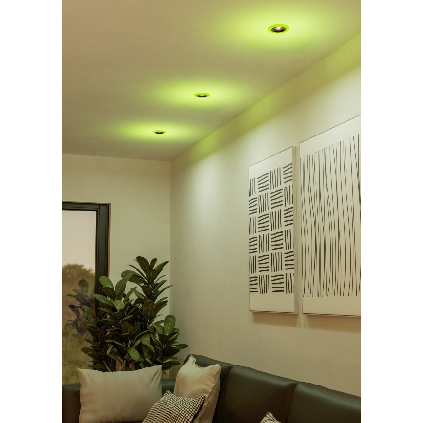 Eglo - SET 3x LED RGBW Lámpara empotrable regulable para el baño 3xLED/3,8W/230V 2700-6500K IP44 + control remoto
