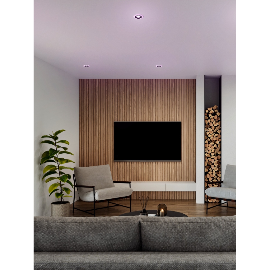 Eglo - SET 3x LED RGBW Lámpara empotrable regulable para el baño 3xLED/3,8W/230V 2700-6500K IP44 + control remoto