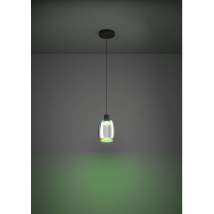Eglo - LED RGBW Lámpara colgante regulable LED/3,7W/230V 2700-6500K negro ZigBee