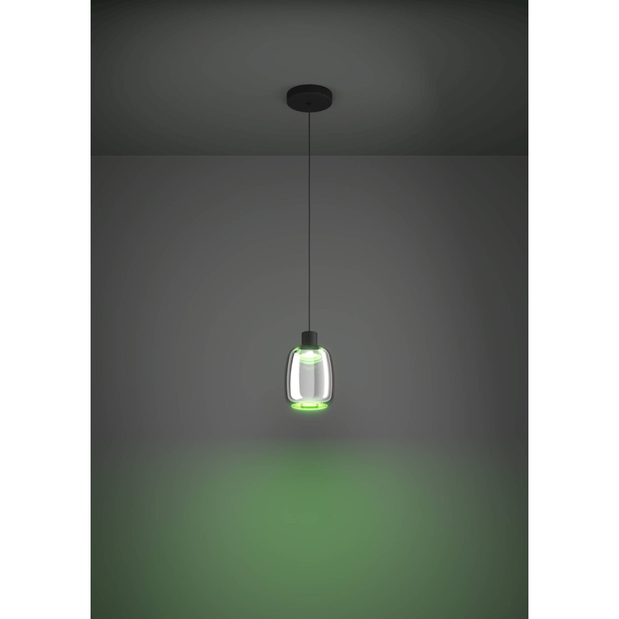 Eglo - LED RGBW Lámpara colgante regulable LED/3,7W/230V 2700-6500K negro ZigBee