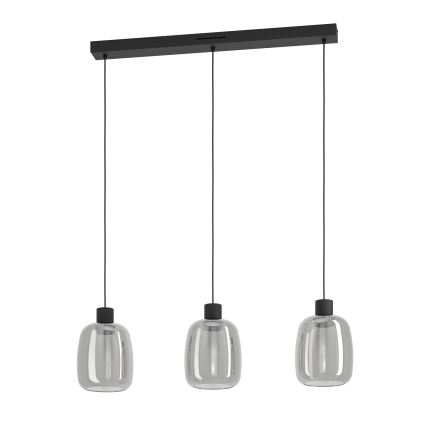 Eglo - LED RGBW Lámpara colgante regulable 3xLED/3,7W/230V 2700-6500K gris