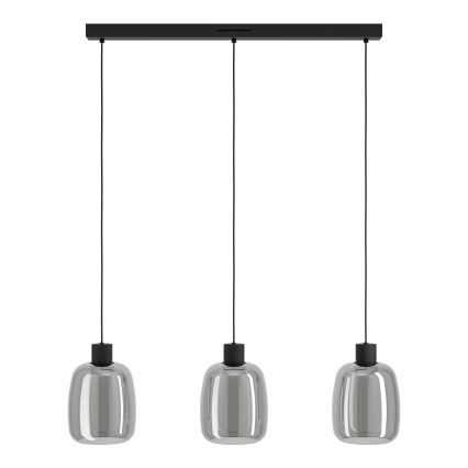 Eglo - LED RGBW Lámpara colgante regulable 3xLED/3,7W/230V 2700-6500K gris