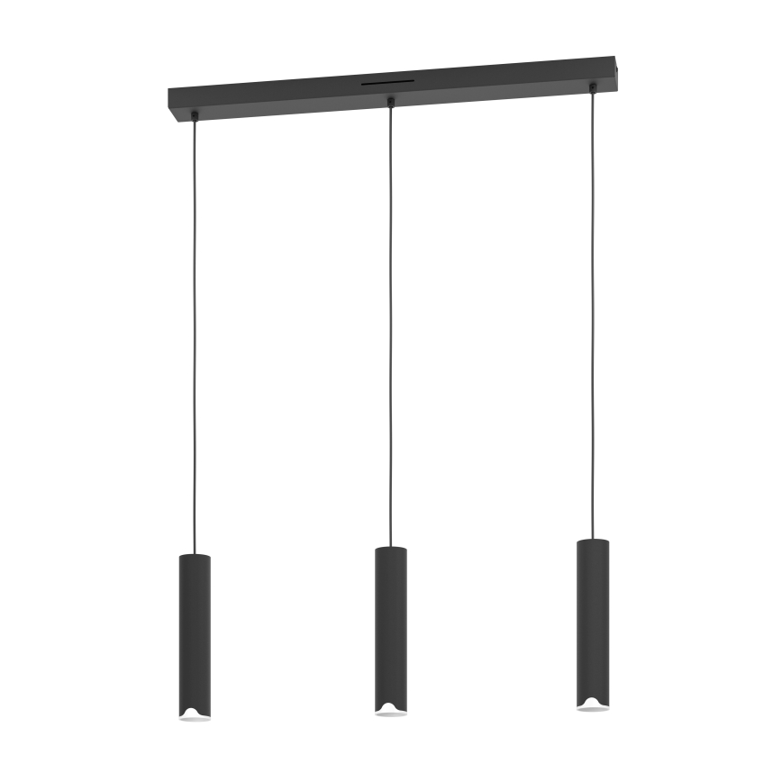 Eglo - LED RGBW Lámpara colgante regulable 3xLED/3,7W/230V 2700-6500K negro