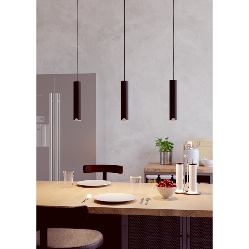 Eglo - LED RGBW Lámpara colgante regulable 3xLED/3,7W/230V 2700-6500K negro