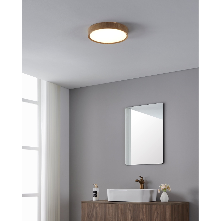 Eglo - Plafón LED de baño LED/14,6W/230V IP44 beige