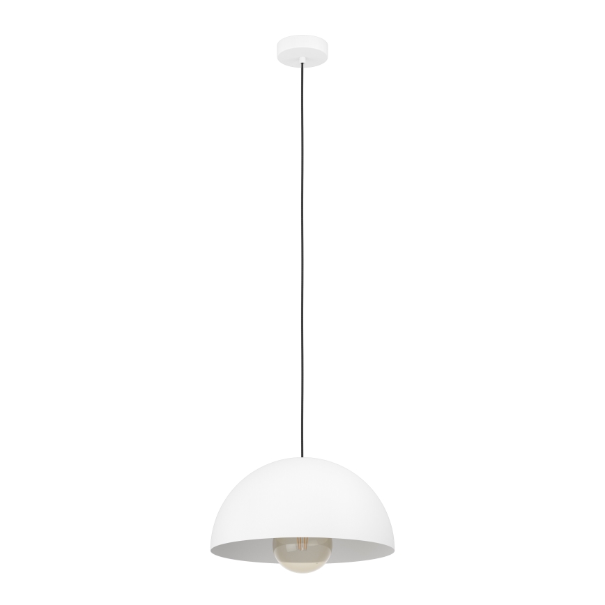 Eglo - Lámpara colgante 1xE27/40W/230V diá. 38 cm blanco