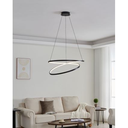 Eglo - Lámpara LED colgante LED/42W/230V 3000K negro