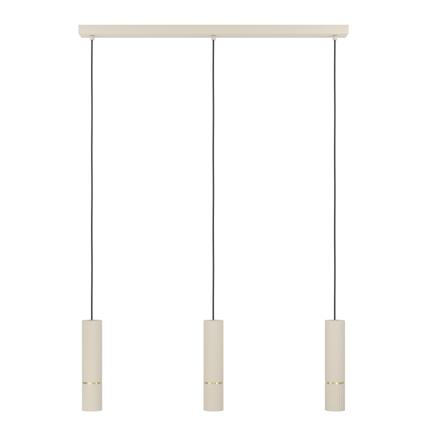 Eglo - Lámpara LED colgante 3xGU10/5W/230V 3000K beige