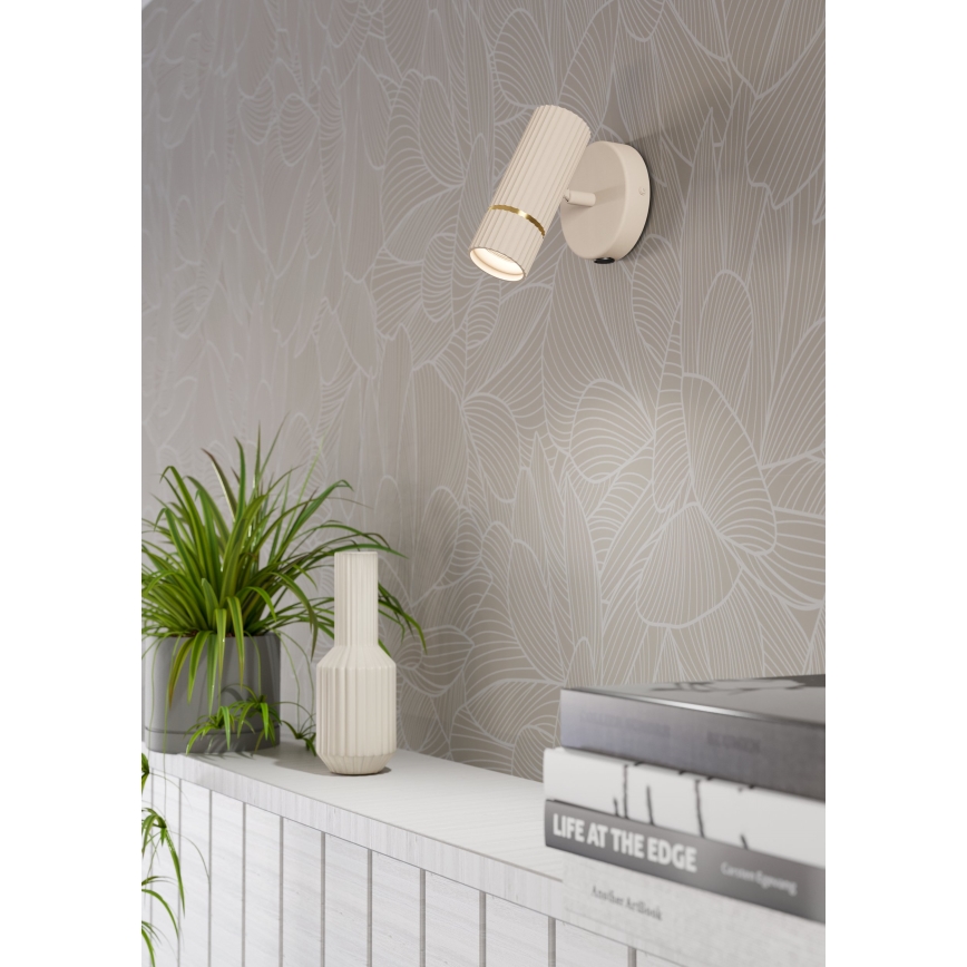 Eglo - Aplique LED 1xGU10/5W/230V 3000K beige