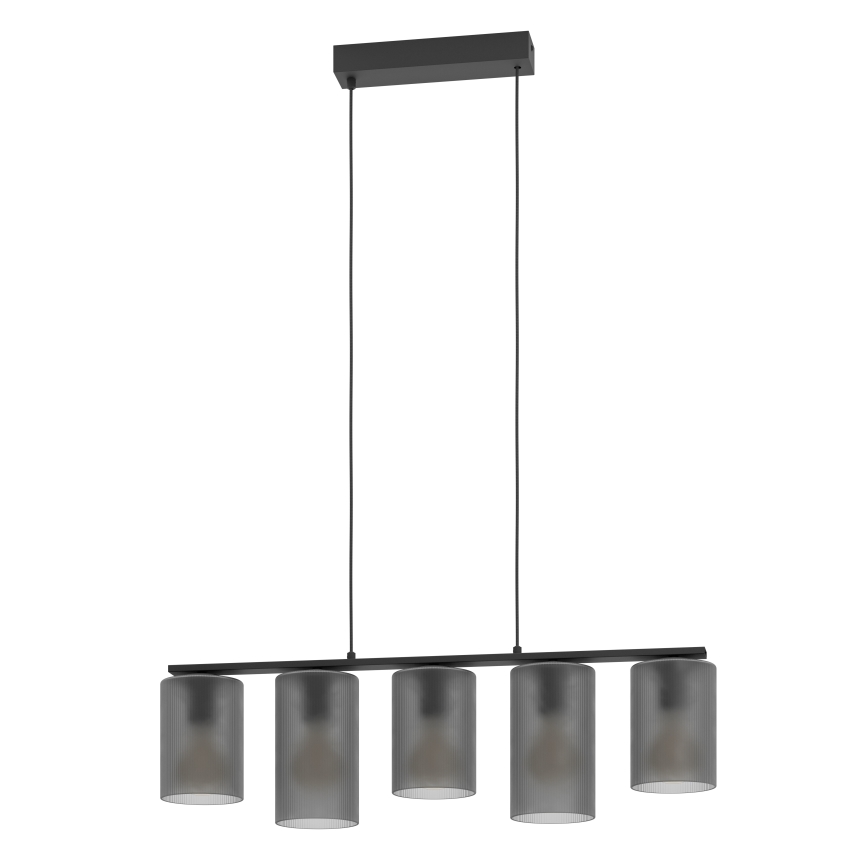 Eglo - Lámpara colgante COLOMERA 5xE27/40W/230V gris