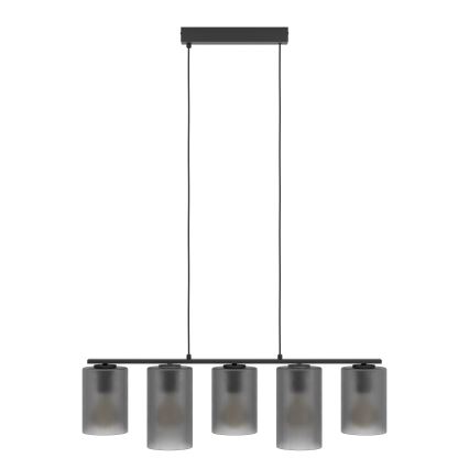 Eglo - Lámpara colgante COLOMERA 5xE27/40W/230V gris