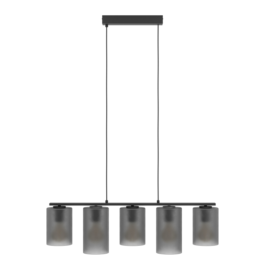 Eglo - Lámpara colgante COLOMERA 5xE27/40W/230V gris