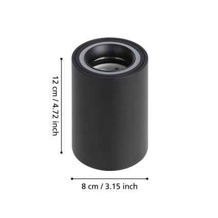 Eglo - LED RGBW Foco regulable LED/4,9W/230V 2700-6500K negro