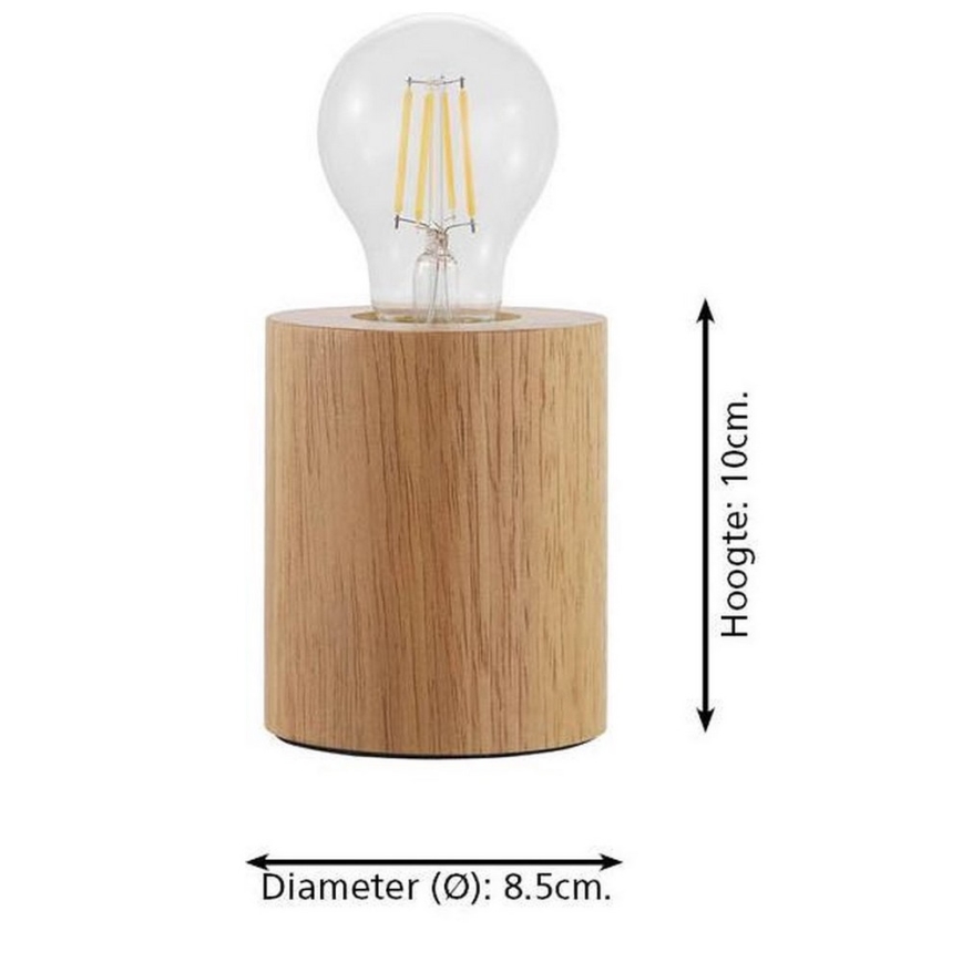 Eglo - Lámpara de mesa 1xE27/28W/230V - FSC Certificado