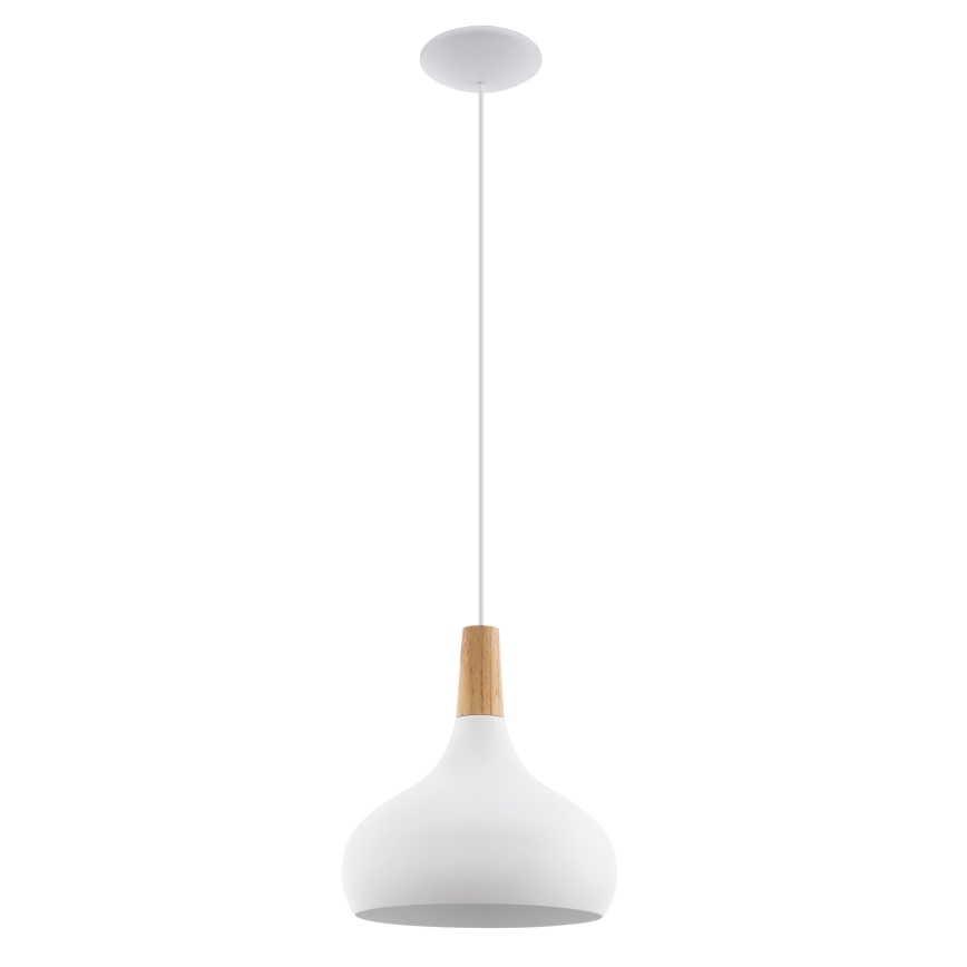 Eglo - Lámpara colgante 1xE27/60W/230V diá. 28 cm blanco - FSC Certificado