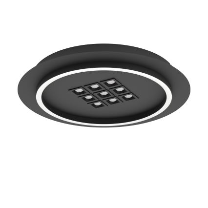 Eglo - Plafón LED regulable LED/21,4W/230V 2700-6500K negro + control remoto