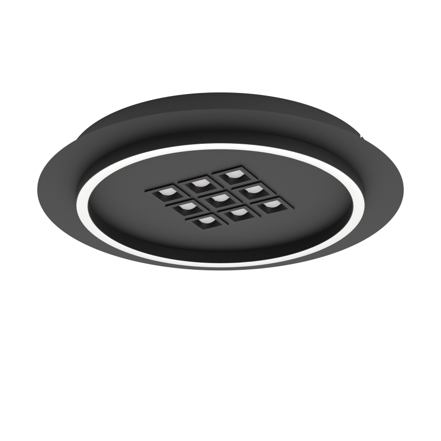 Eglo - Plafón LED regulable LED/21,4W/230V 2700-6500K negro + control remoto