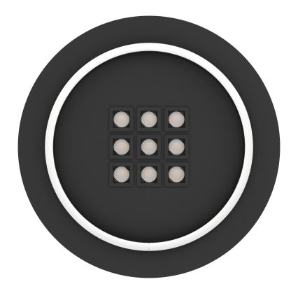 Eglo - Plafón LED regulable LED/21,4W/230V 2700-6500K negro + control remoto