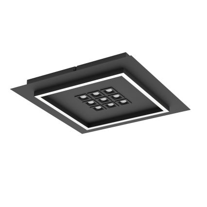 Eglo - Plafón LED regulable LED/21,4W/230V 2700-6500K negro + control remoto