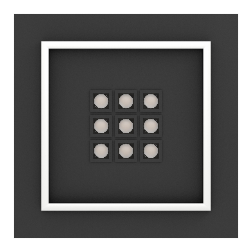 Eglo - Plafón LED regulable LED/21,4W/230V 2700-6500K negro + control remoto