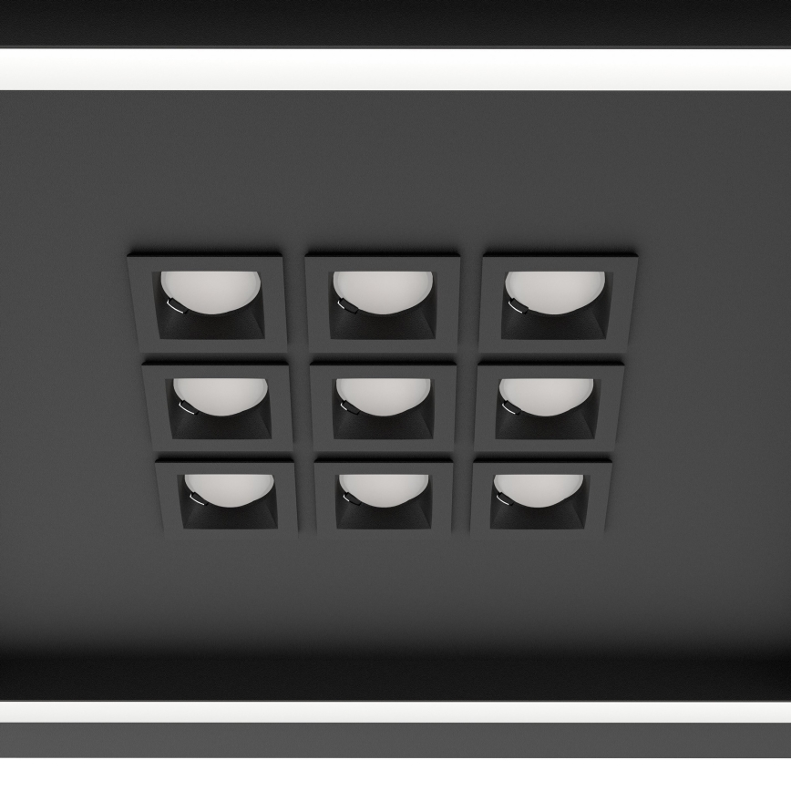 Eglo - Plafón LED regulable LED/21,4W/230V 2700-6500K negro + control remoto