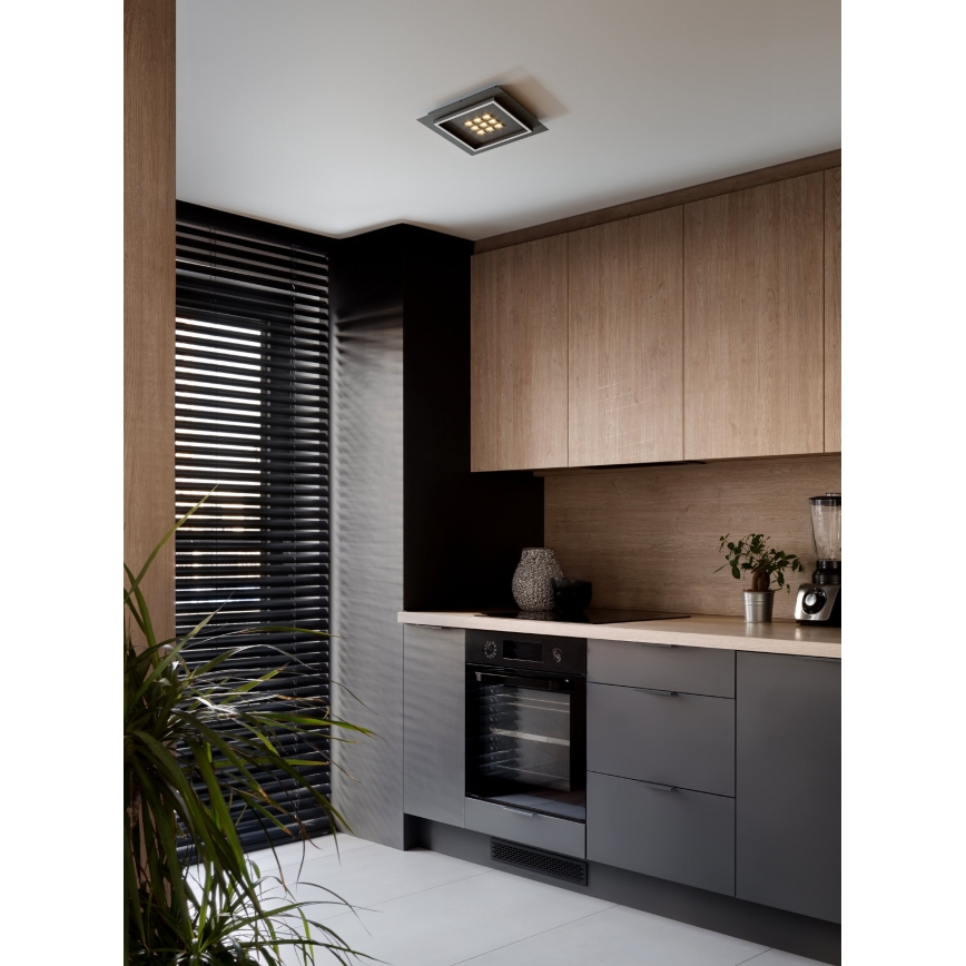 Eglo - Plafón LED regulable LED/21,4W/230V 2700-6500K negro + control remoto