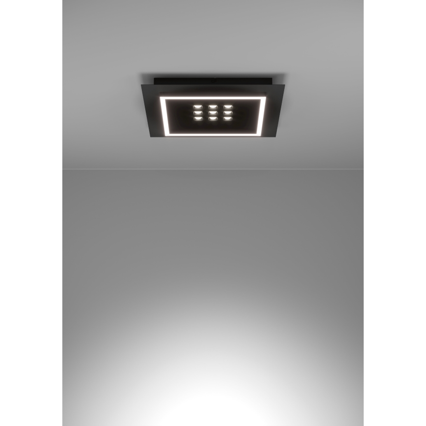 Eglo - Plafón LED regulable LED/21,4W/230V 2700-6500K negro + control remoto