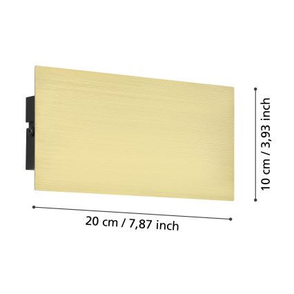 Eglo - Aplique LED LED/6W/230V 3000K dorado